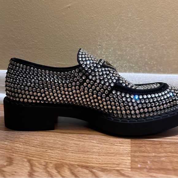 PRADA Crystal Loafers (Women’s) - Size 10 - Pre-owned - Pristine Condition - Picture 8 of 11